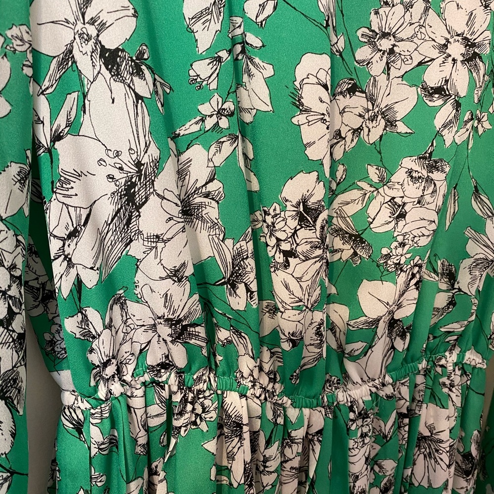 Mint Green Flowered Dress